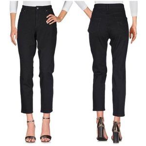 CAMBIO Sharon High Rise Straight Leg Black Jeans 6